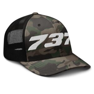 Nathan Fielder Boeing 737 Camouflage Trucker Hat