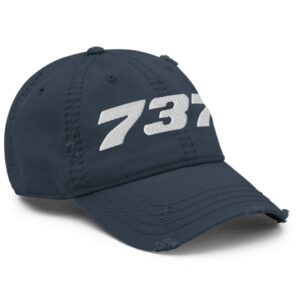 Nathan Fielder Boeing 787 Distressed Dad Hat