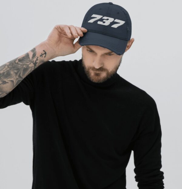 Nathan Fielder Boeing 787 Distressed Dad Hat